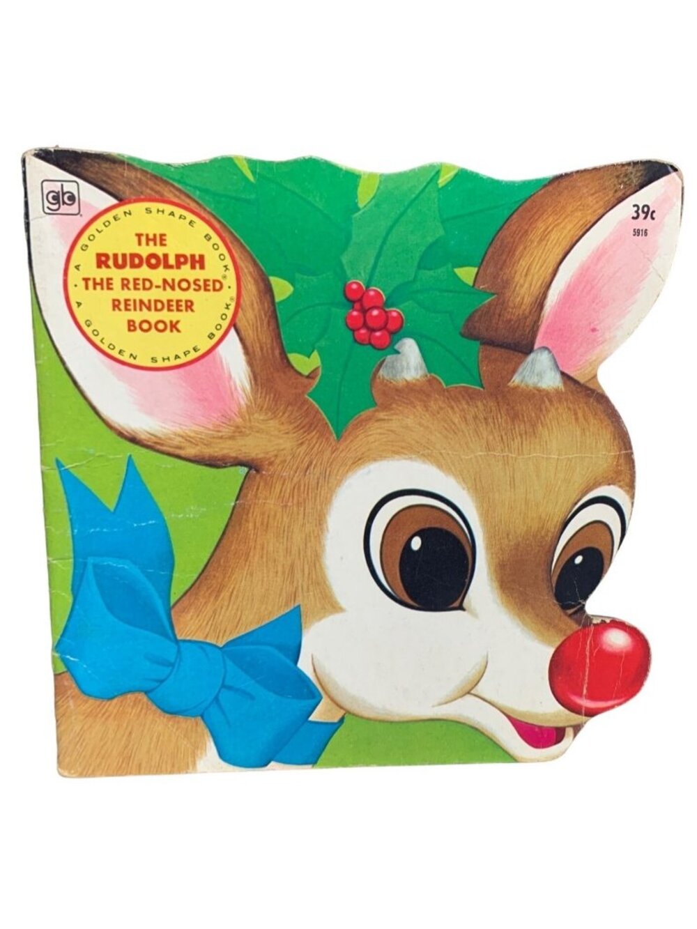 1977 Golden Press Rudolph The Red-Nosed Reindeer Book Classic Story Vtg